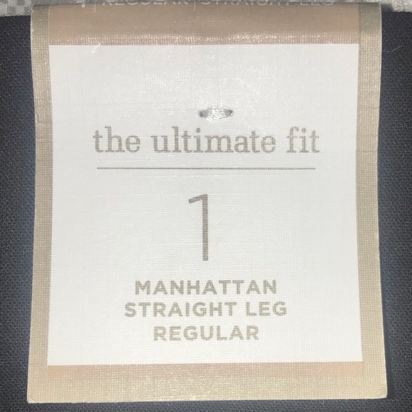 New NWT Chico Manhattan Straight Leg Pants Woman’s Size 1 (8/10) Black - Picture 8 of 11